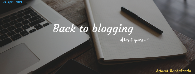 Back to Blogging. (3)